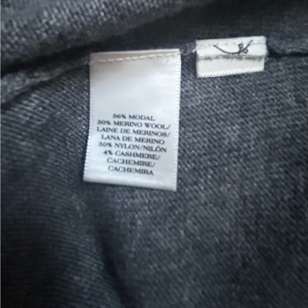 ANN TAYLOR gray swing cardigan - merino wool blend - size L - worn a few times - Picture 7 of 7